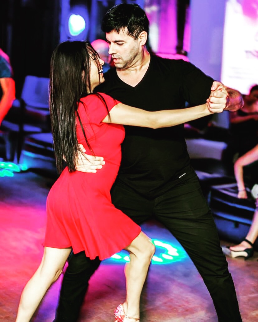 Dr. Reef Karim performing a salsa dance